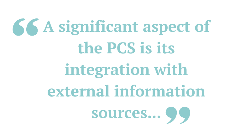 A significant aspect of the PCS is its integration with external information sources...