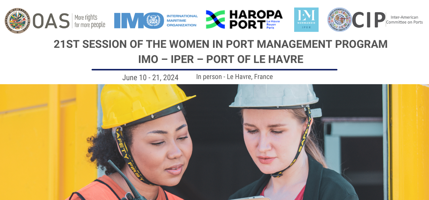 The 2024 21st Session of the Women in Port Management Program banner